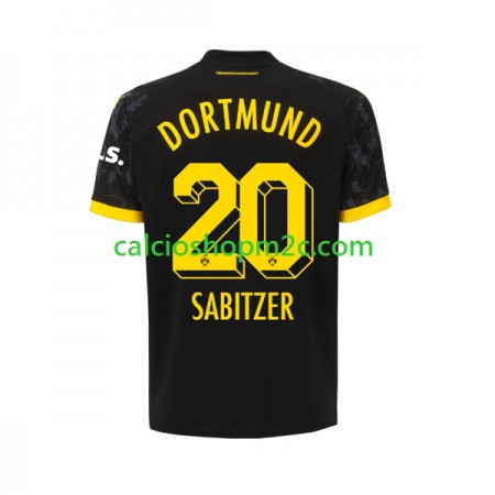 Borussia Dortmund Marcel Sabitzer 20 Maglia Trasferta 2023/2024 Manica Corta